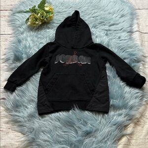 Jordan Black Hoodie with Red Accents Sz 18M